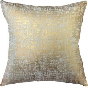NWOT Bouclair Gold Foil Decorative Pillow